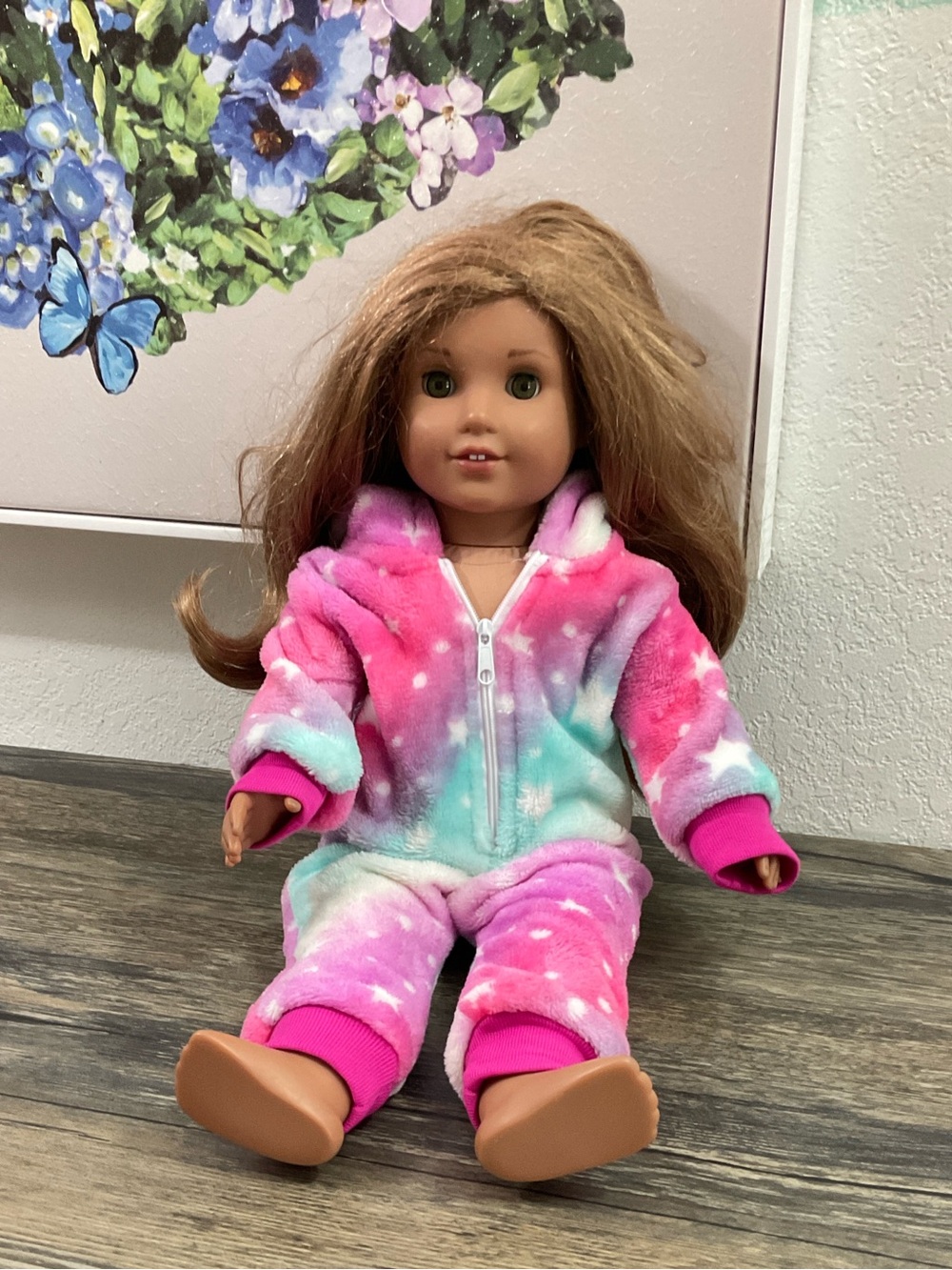 American Girl Doll 2014 18” With Unicorn Faux Fur Outfit
